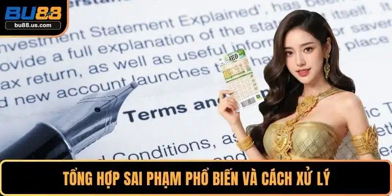 Tổng hợp sai phạm phổ biến và cách xử lý